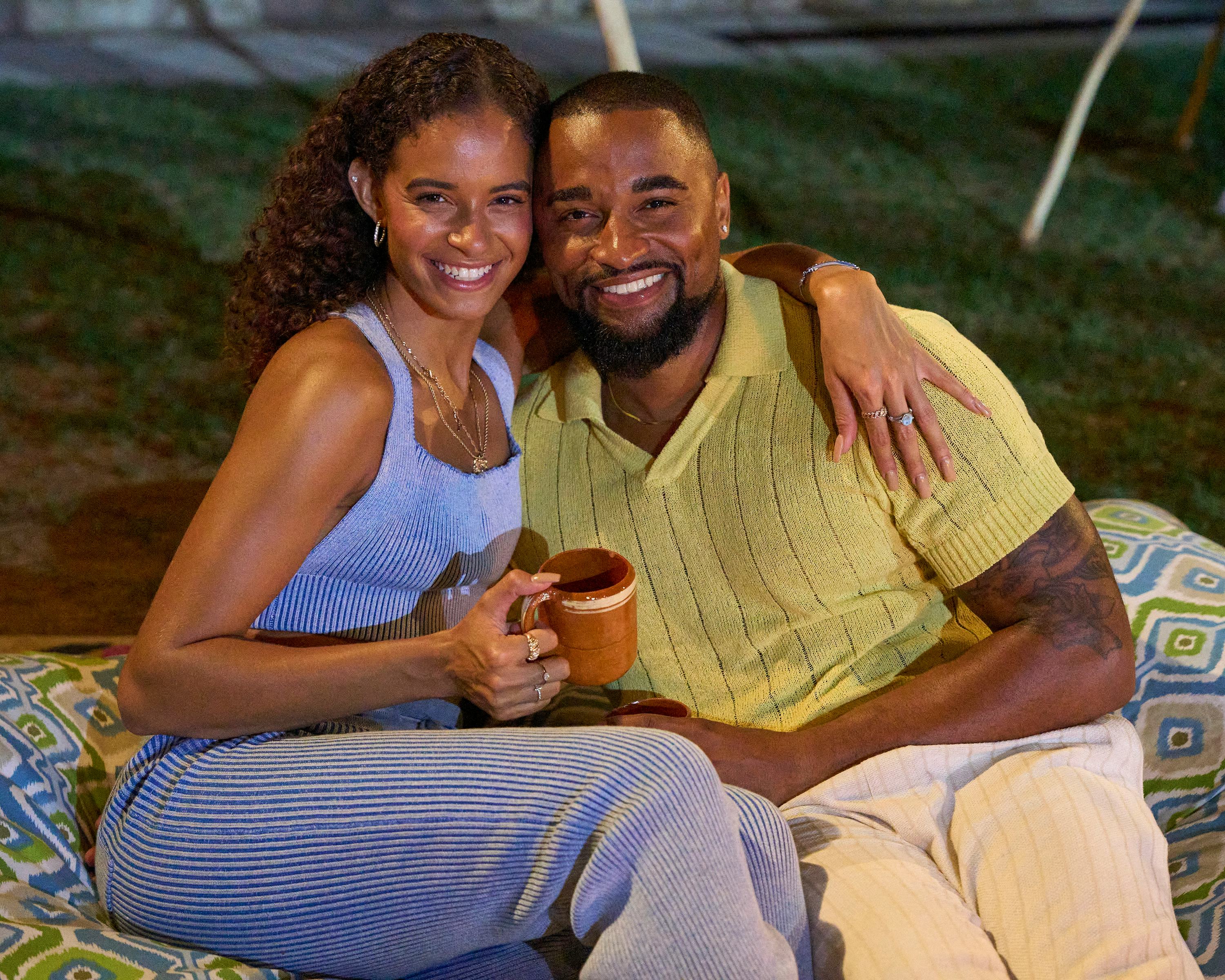 Olivia Lewis and Michael Barbour on Bachelor in Paradise. Photo via ABC