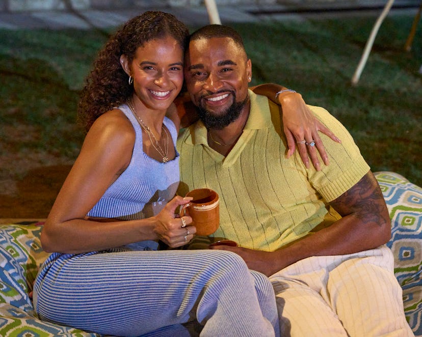 Olivia Lewis and Michael Barbour on Bachelor in Paradise. Photo via ABC