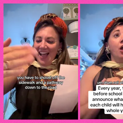 One mom has found a unique but practical way of assigning her kids their chores for the school season.