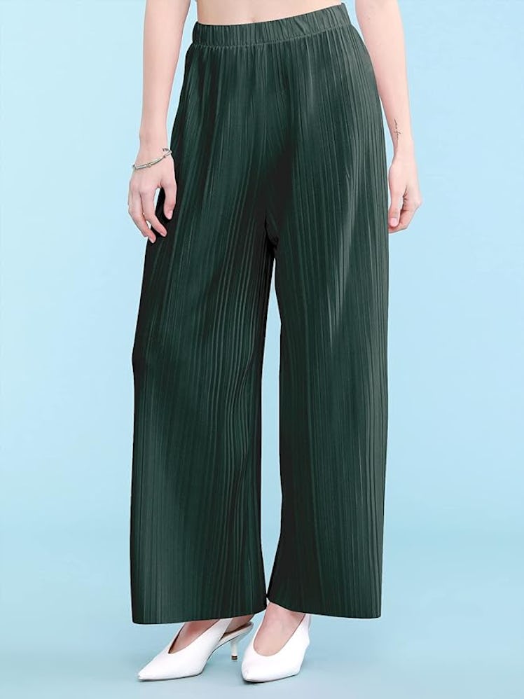 Lock and Love Pleated Palazzo Pants