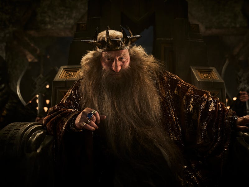 Peter Mullan as King Durin III in The Lord of the Rings: The Rings of Power