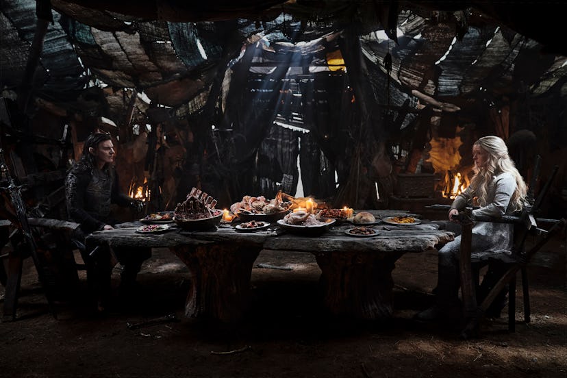 Rings of Power Sam Hazeldine Morfydd Clark