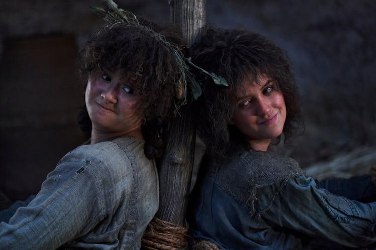 Megan Richards and Markella Kavenagh in The Lord of the Rings: The Rings of Power