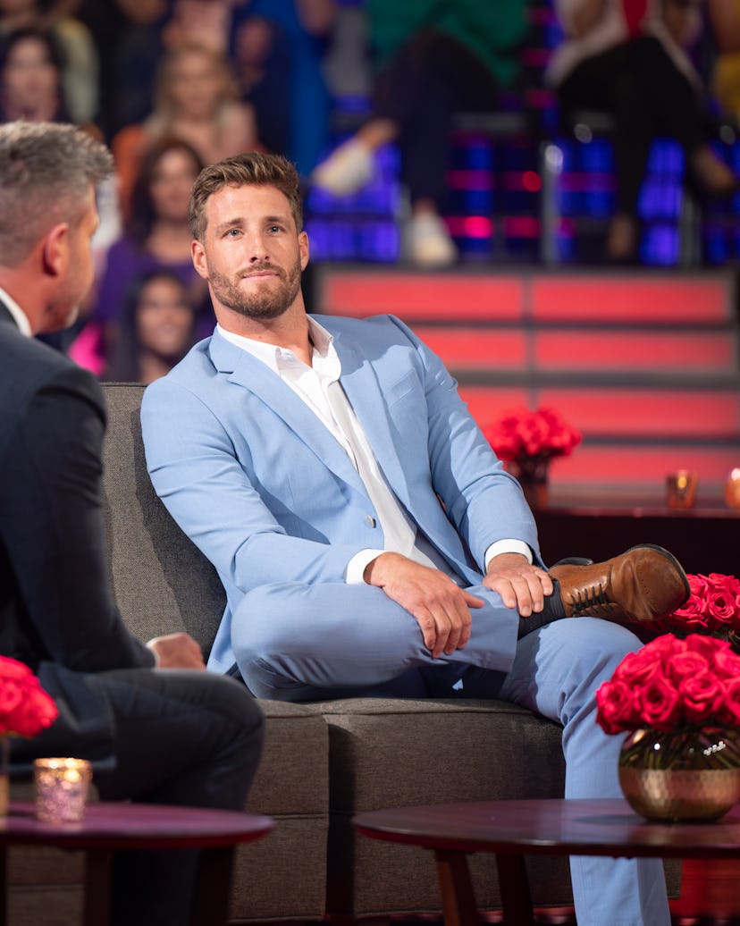 Sam on The Bachelorette. Photo via ABC