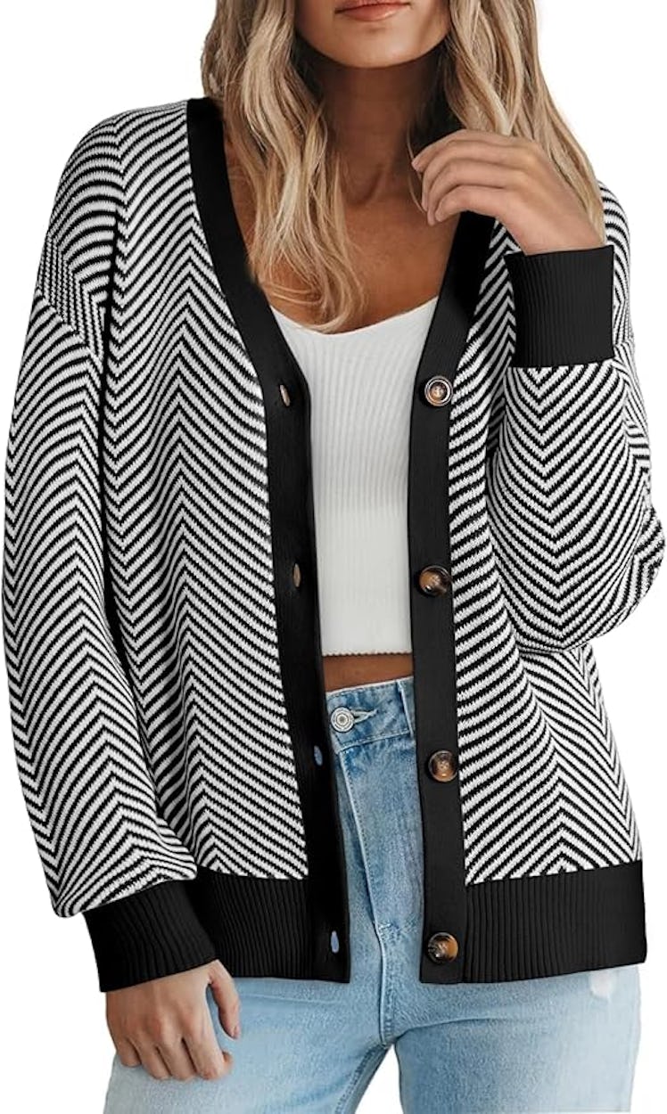 Dokotoo Striped Cardigan