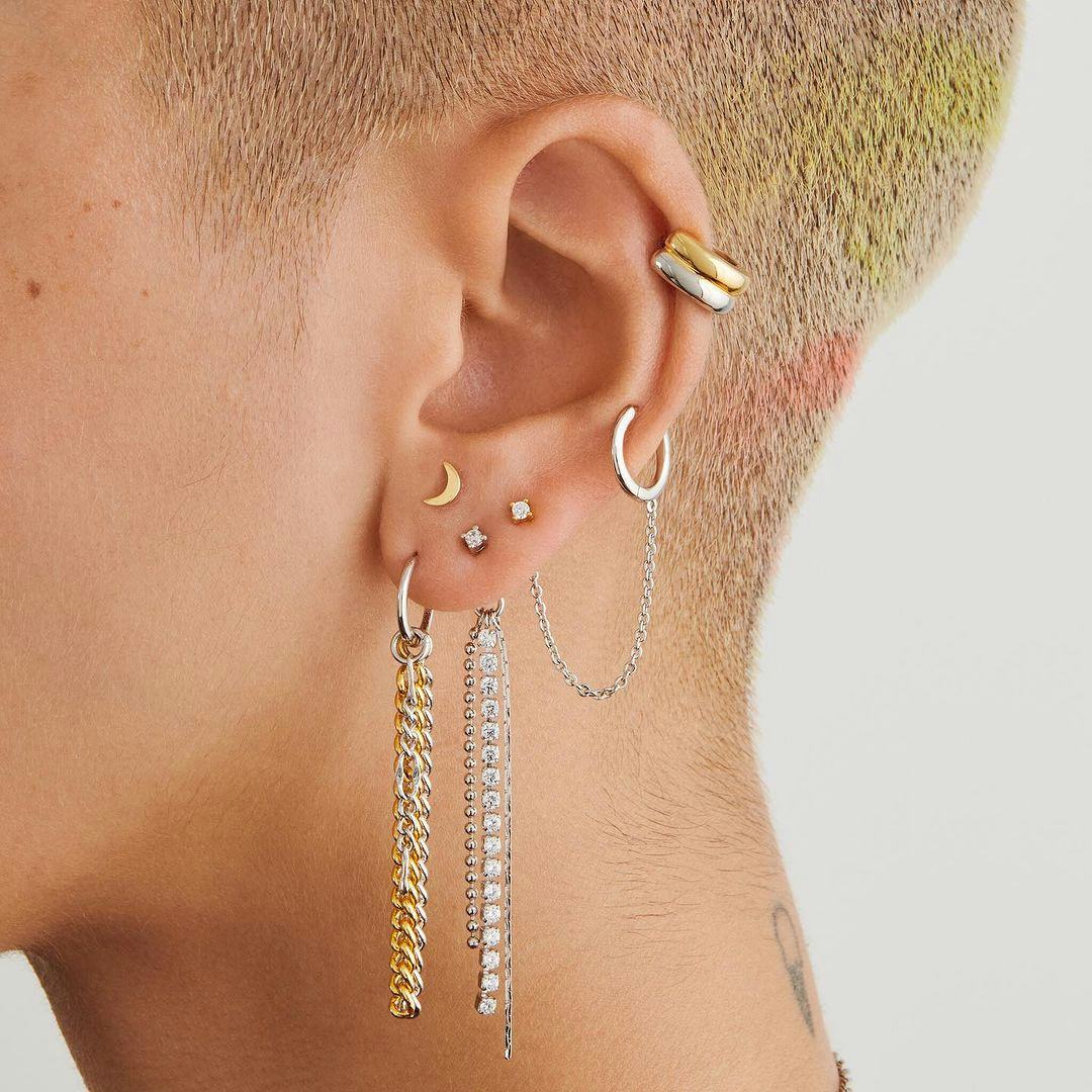 Mixed-metal jewelry is on-trend for fall 2024.