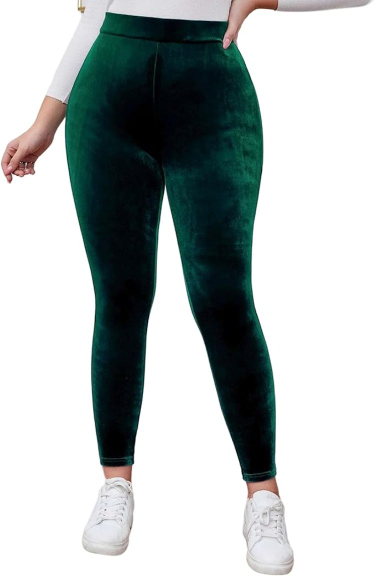 Kedera High-Waist Velvet Leggings 