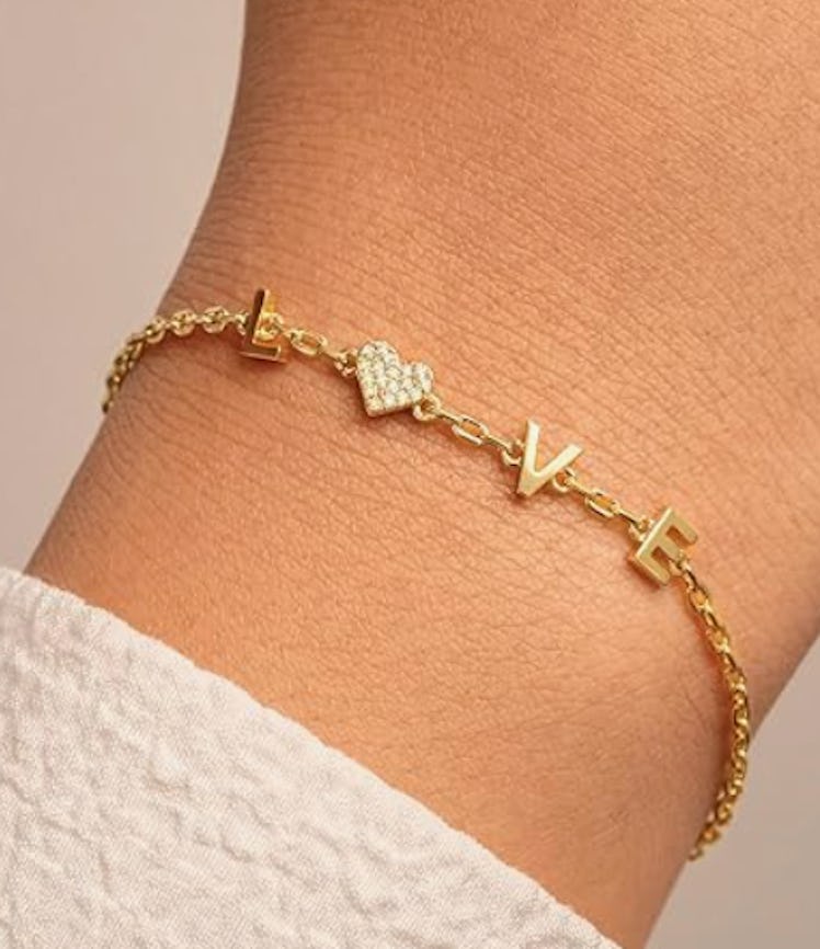 Benevolence LA 14-Karat Gold-Plated Love Bracelet