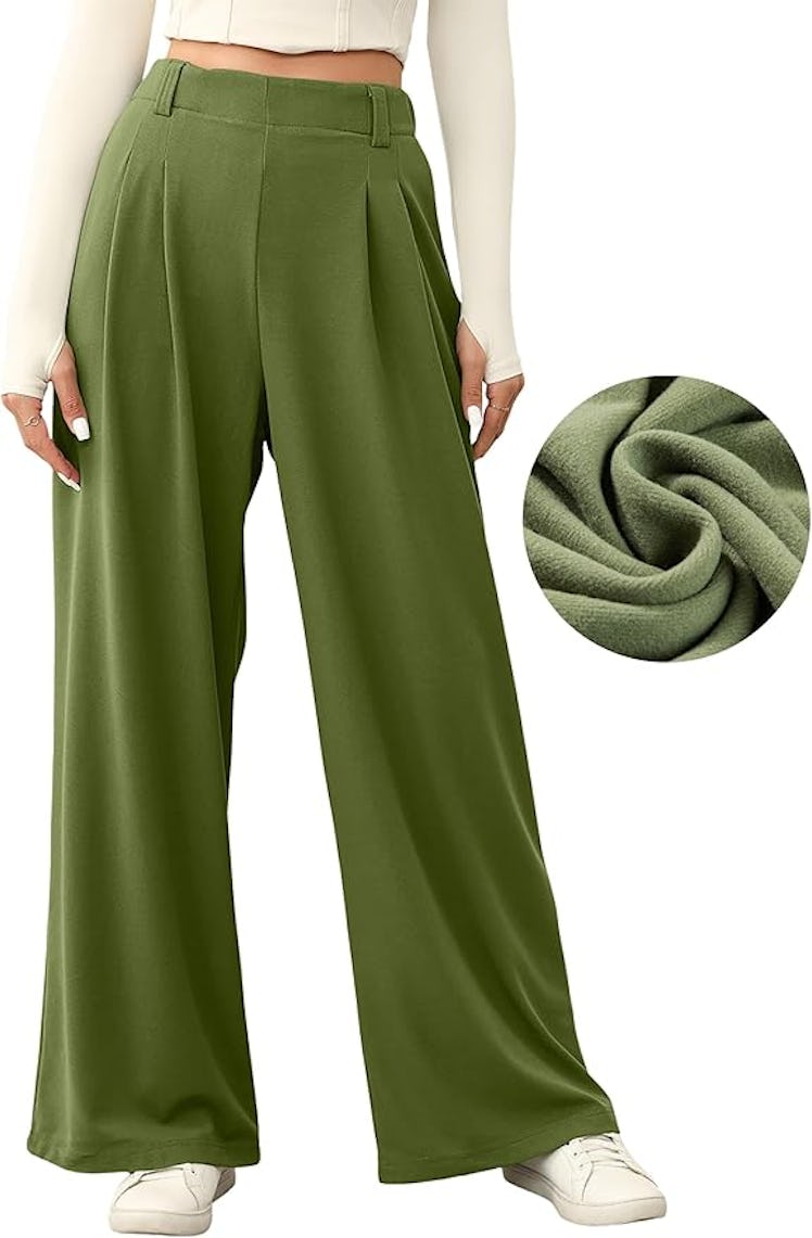 EVALESS Wide Leg Pants