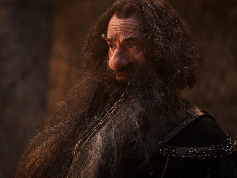 Kevin Eldon as Narvi in 'The Lord of the Rings: The Rings of Power' Season 2