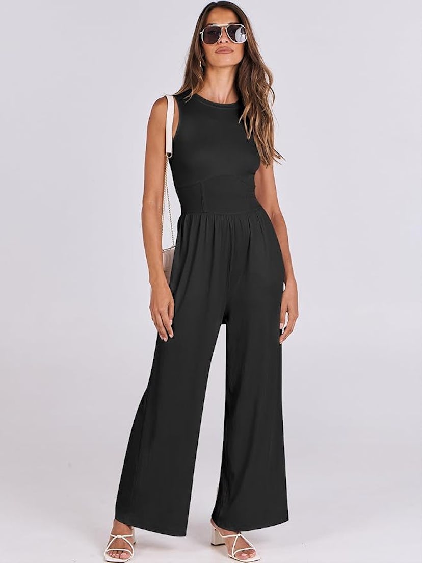 ANRABESS Sleeveless Jumpsuit