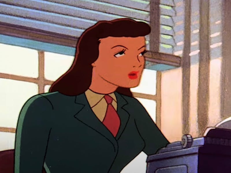 Lois Lane, as played by Joan Alexander in 'Superman' (1940-1942).