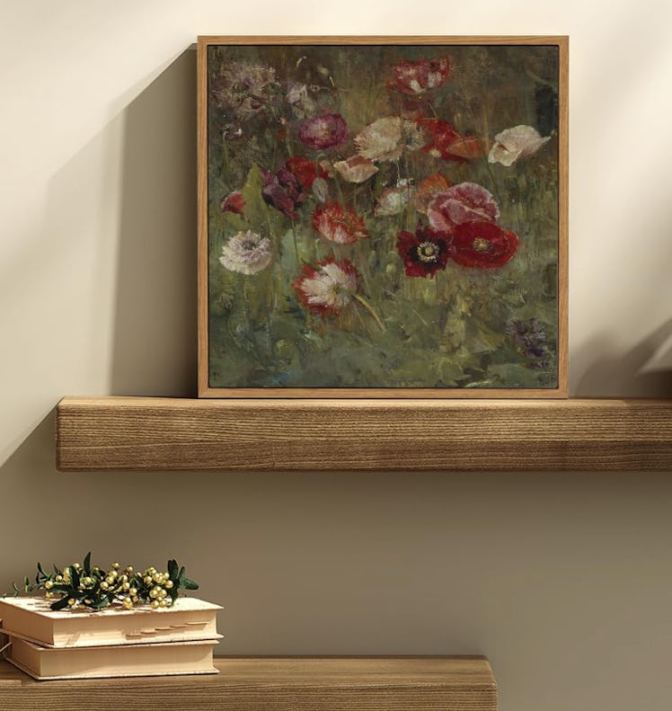 InSimSea 12-By-12-Inch Square Framed Floral Canvas