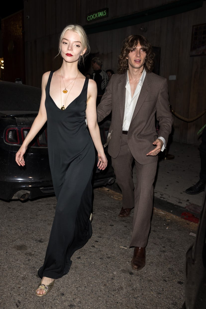 Anya Taylor-Joy and husband Malcolm McRae at Charli XCX's birthday party at Tenant Los Angeles.