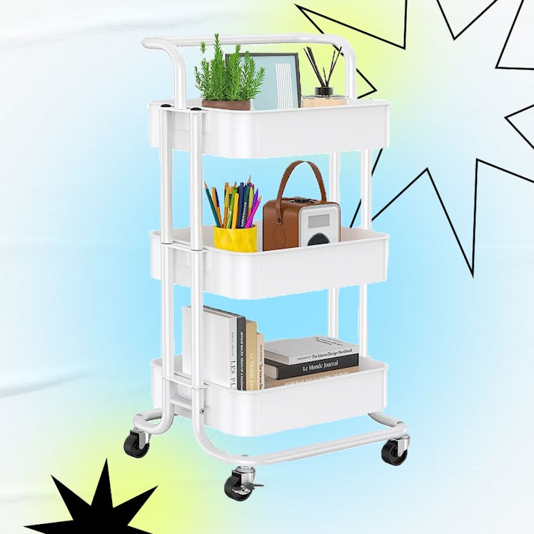 Pipishell 3 Tier Mesh Utility Cart