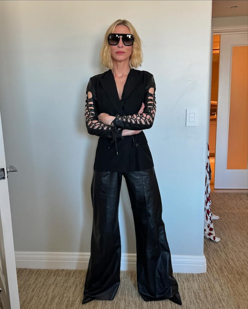 Cate Blanchett for 'Borderlands' press.