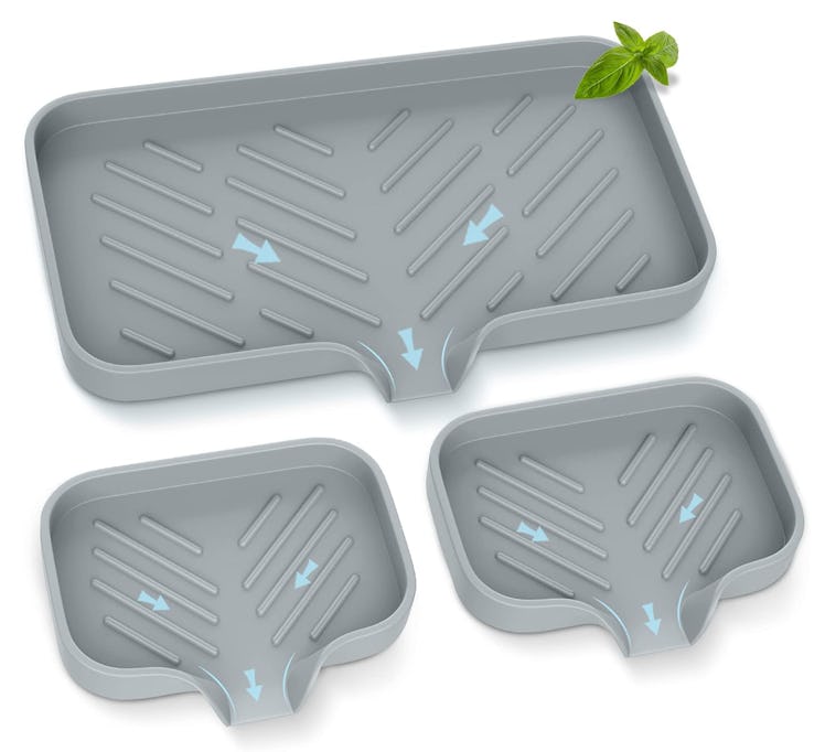 Egwon Kitchen Sink Soap Sponge Tray