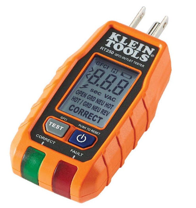 Klein Tools RT250 GFCI Outlet Tester with LCD Display