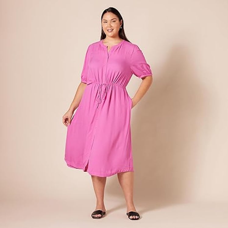 Amazon Essentials Button Midi Dress