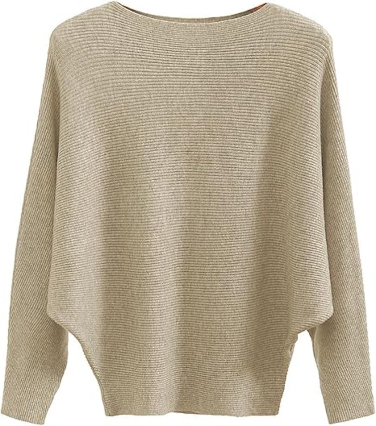 GABERLY Boatneck Knit Top