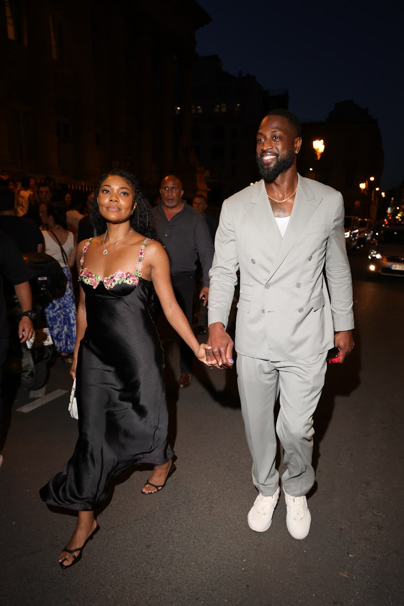 Gabrielle Union and Dwyane Wade at the Paris Olympics.