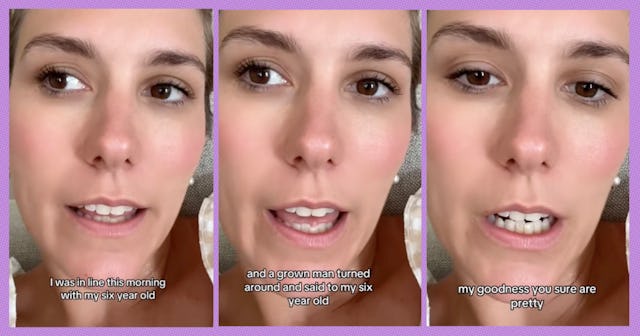 A mom shares what happened when a old man said her daughter "sure is pretty" multiple times.