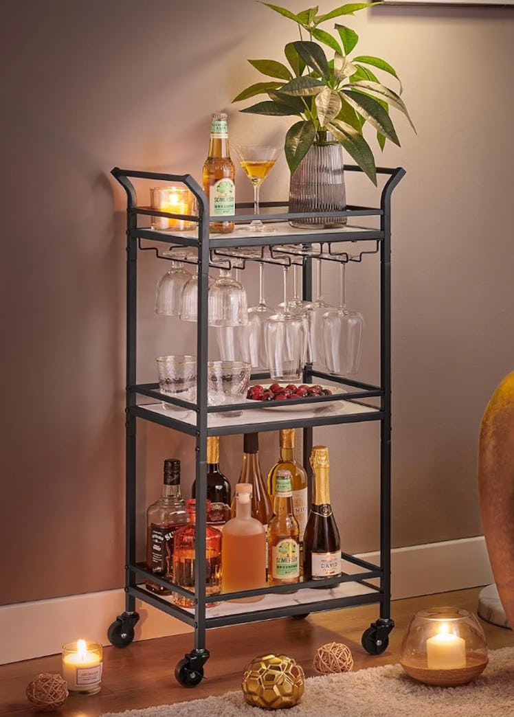 VASAGLE 3-Tier Bar Cart