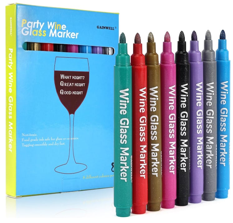 GAINWELL Wine Glass Markers (8-Pack)