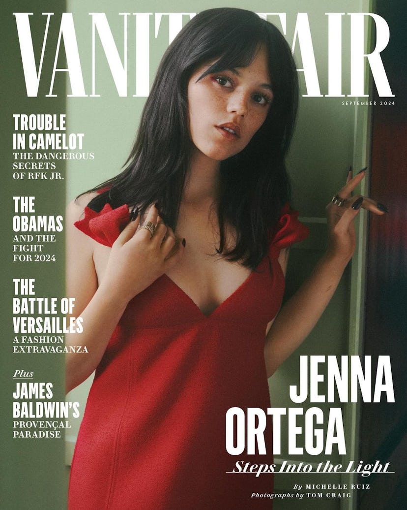 Jenna Ortega stars in the September 2024 cover of Vanity Fair.