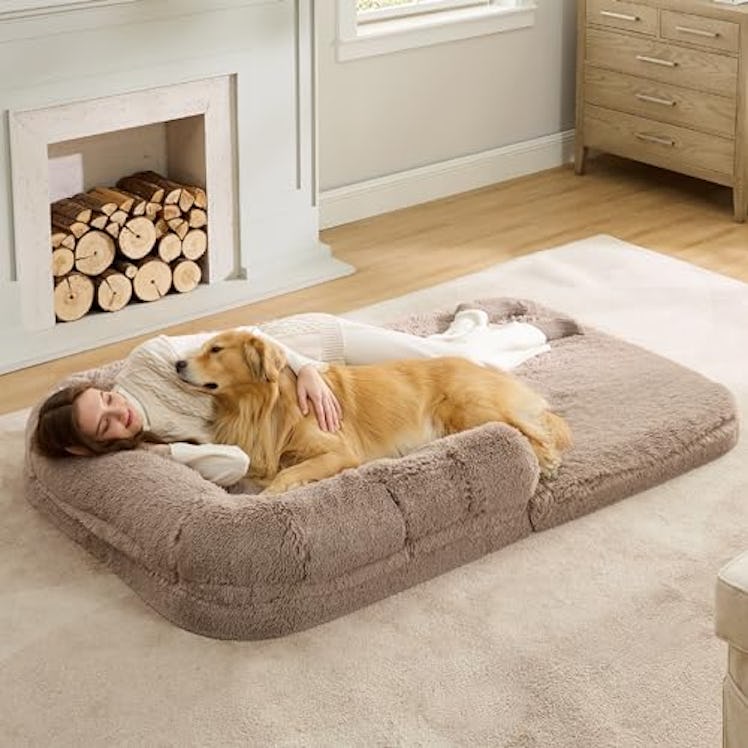 Bedsure Foldable Human Dog Bed for People