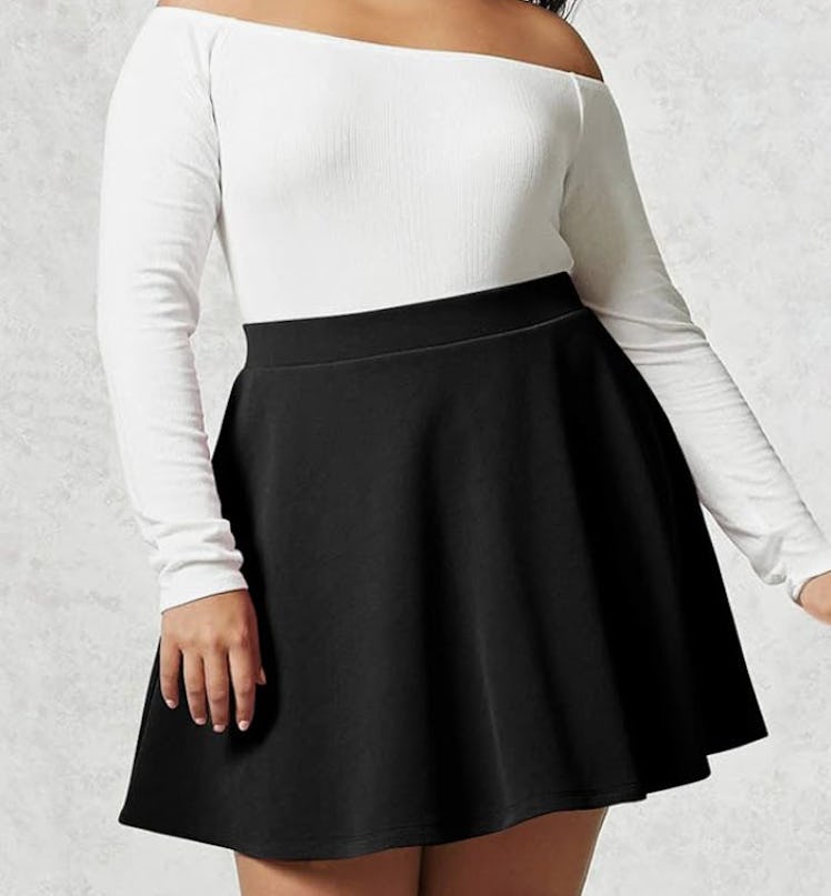 Made By Johnny Stretchy Flared Skirt
