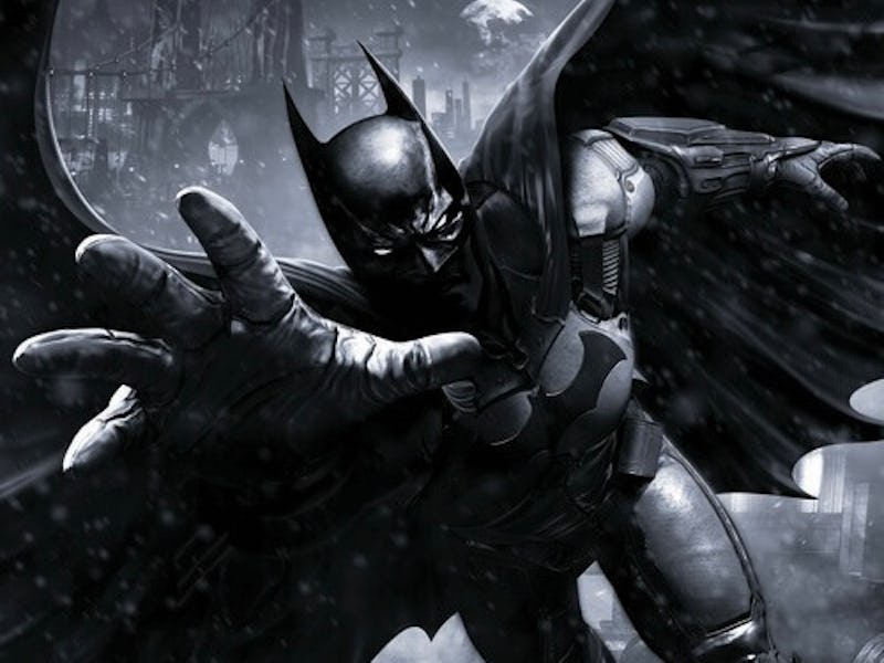 The dark knight flies towards the screen