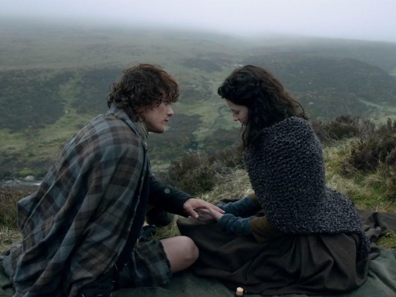 Sam Heughan and Caitriona Balfe in 'Outlander' Season 1