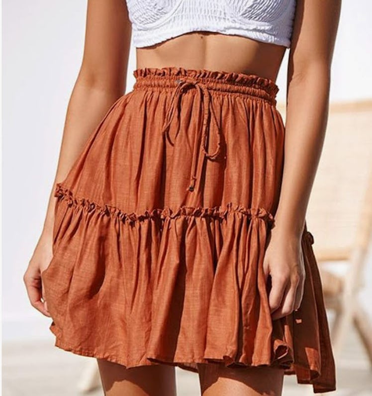 Relipop Flared Short Skirt