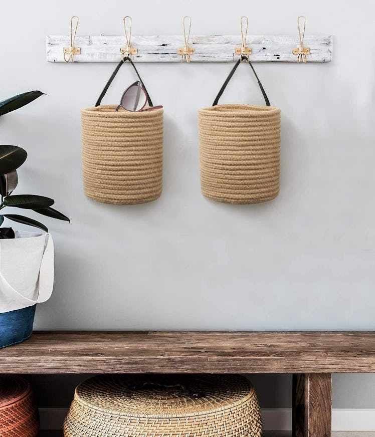 Goodpick Jute Hanging Baskets (2-Pack)