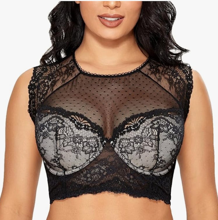 DOBREVA Lace Crop Top