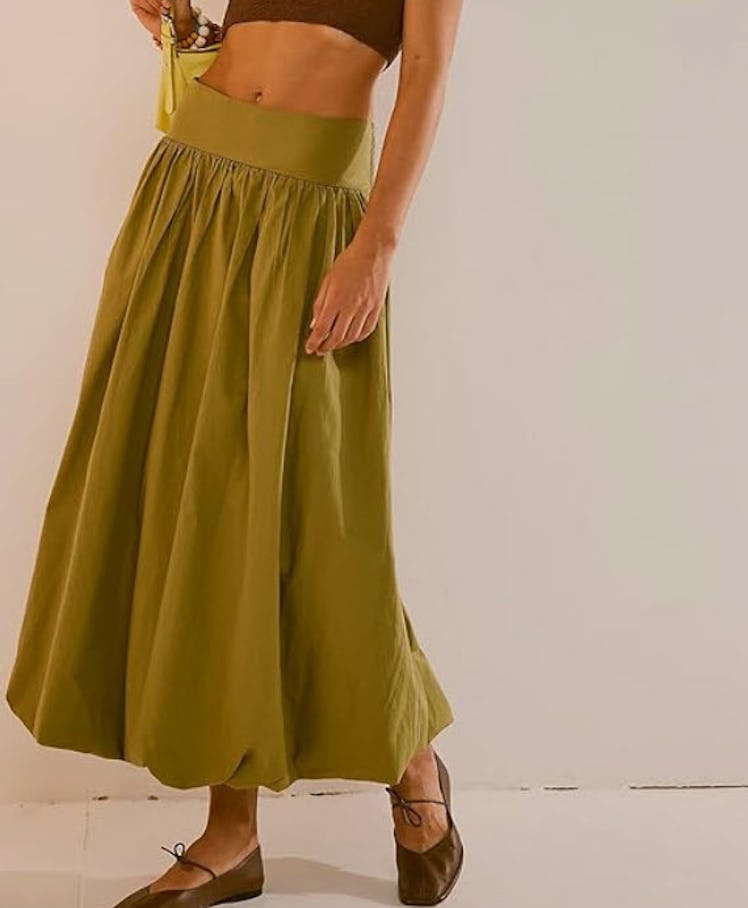 Y2k Bubble Maxi Skirt