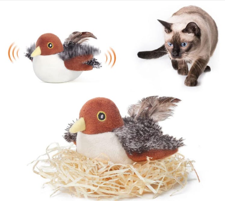 Potaroma Cat Toys Rechargeable Flapping Sparrow