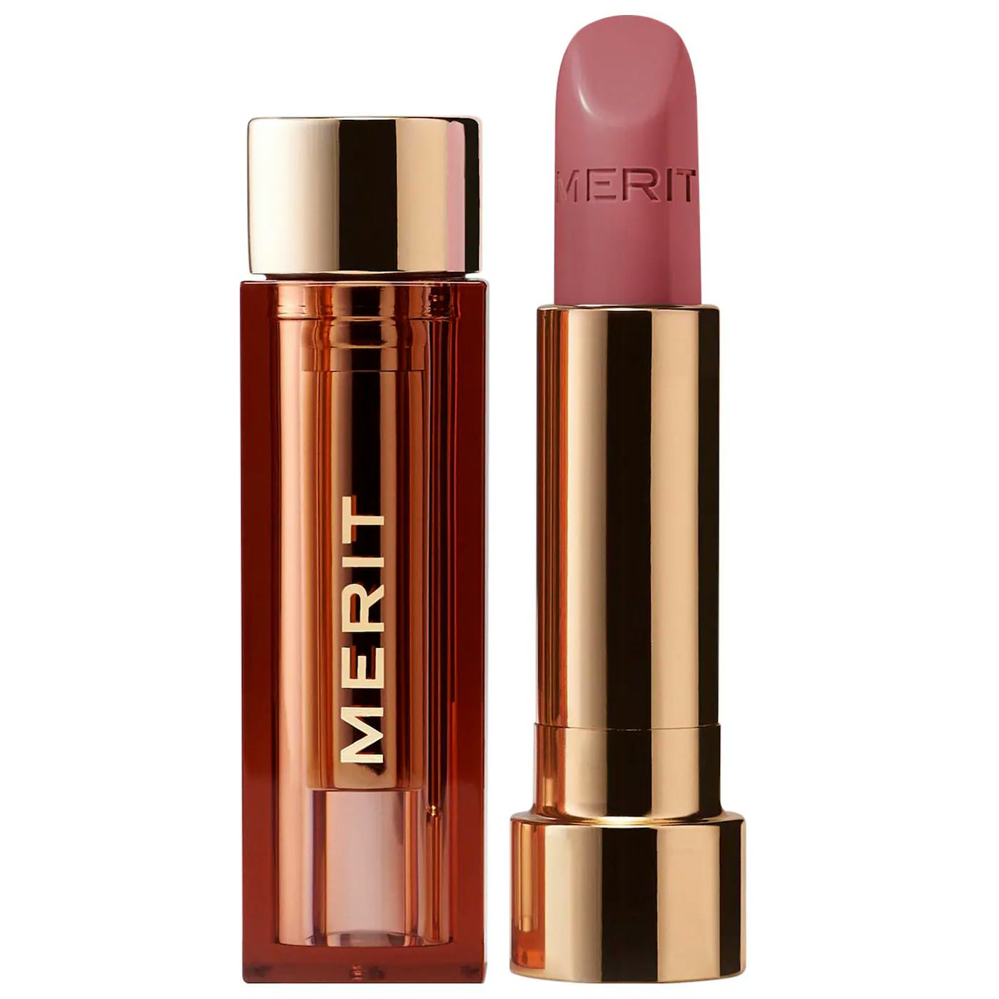 MERIT Signature Lip Lightweight Satin Lipstick in Millennial