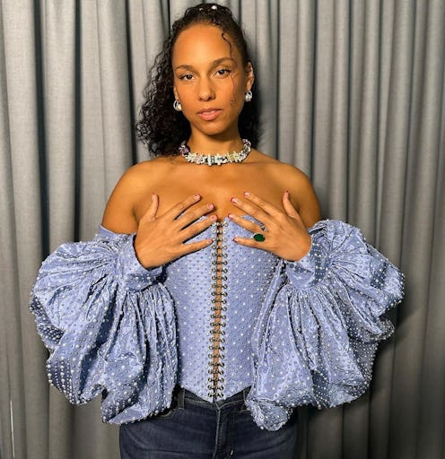 Alicia Keys ponytail