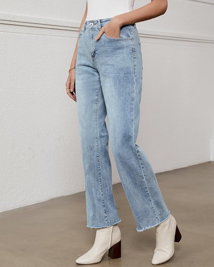 GRAPENT Straight Leg Jeans