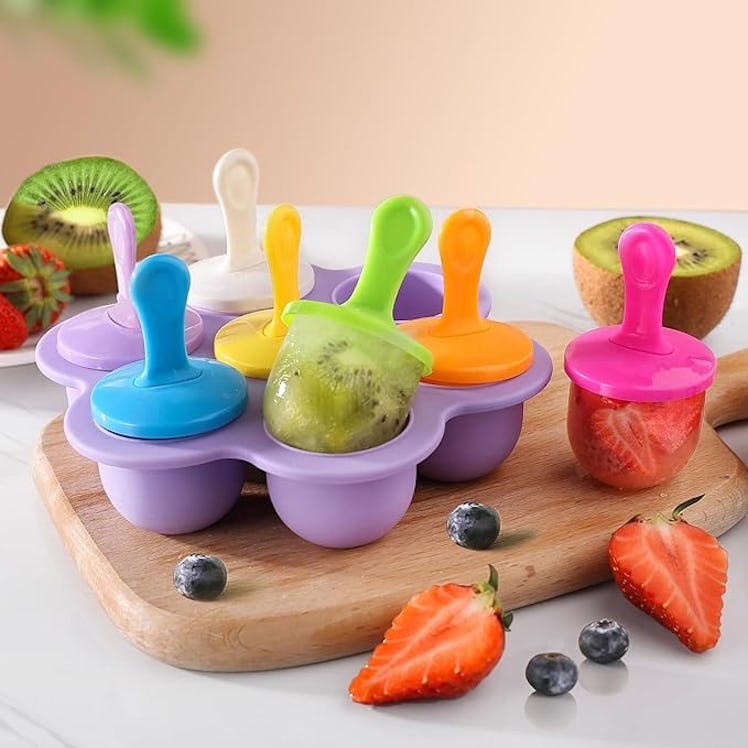 JBYAMUS Silicone Popsicle Molds (7 Count)