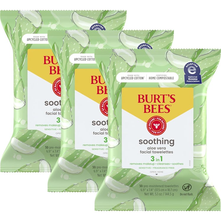 Burt's Bees Aloe Vera Face Wipes (3-Pack)