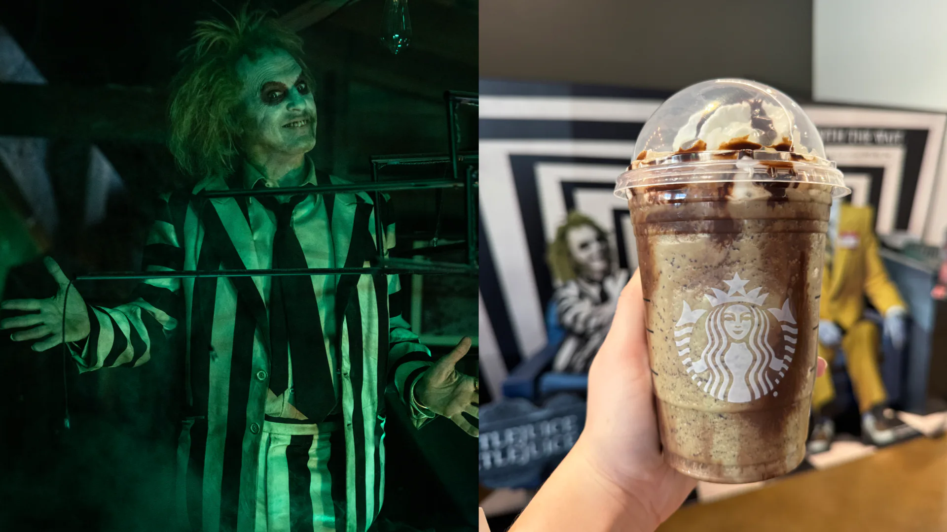 I Tried Starbucks' 'Beetlejuice' Frappuccino From The Secret Menu