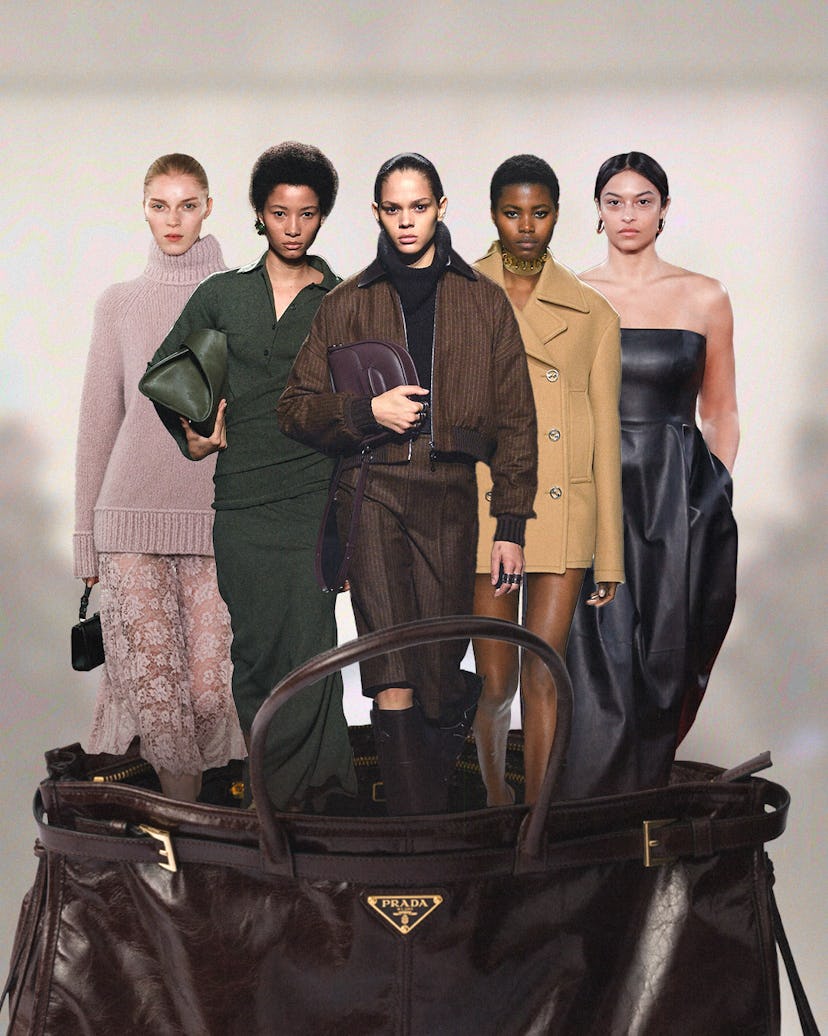 Colin Jones, Hiandra Martinez, Lineisy Montero, Victoria Fawole, and Devyn Garcia catwalking out of ...
