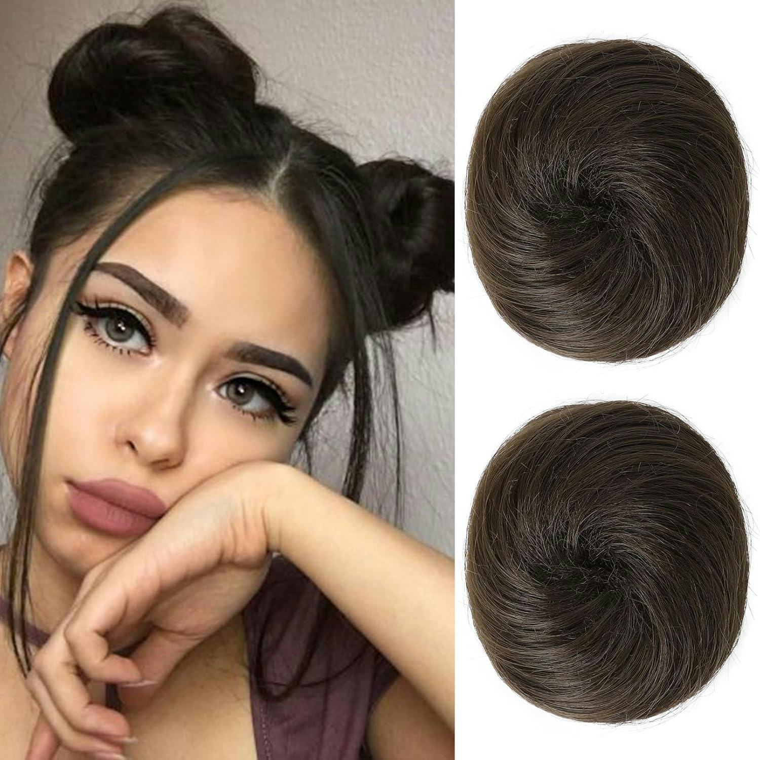 REECHO Mini Hair Bun Extensions (2-Pack)
