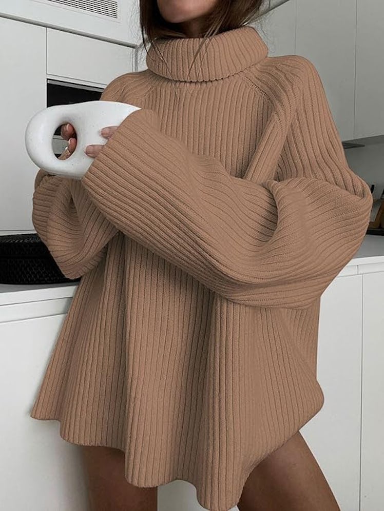 LILLUSORY Oversized Turtleneck Sweater