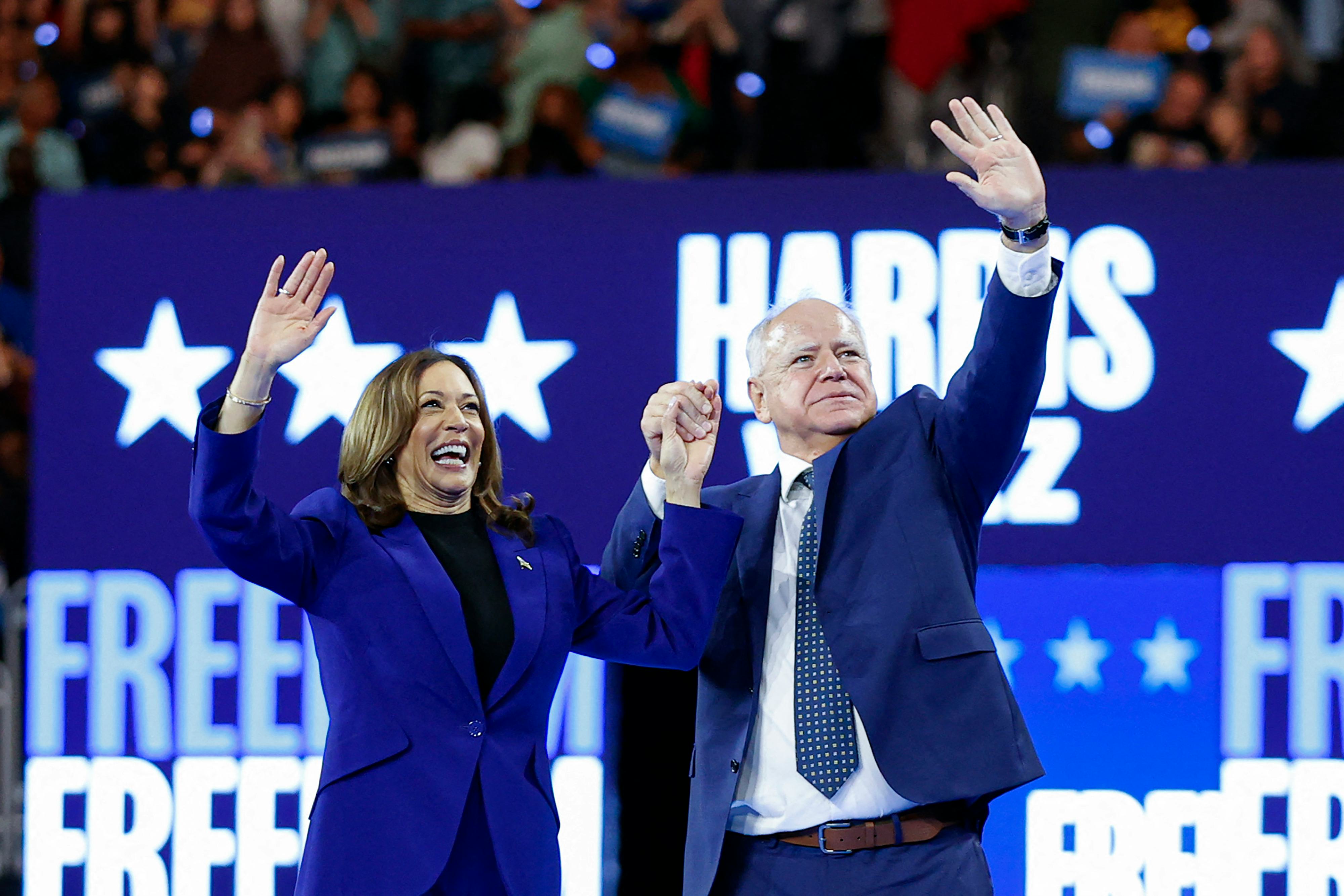 Vice Presidential candidate Tim Walz reacted to Taylor Swift&rsquo;s endorsement of Kamala Harris' campaig&hellip;