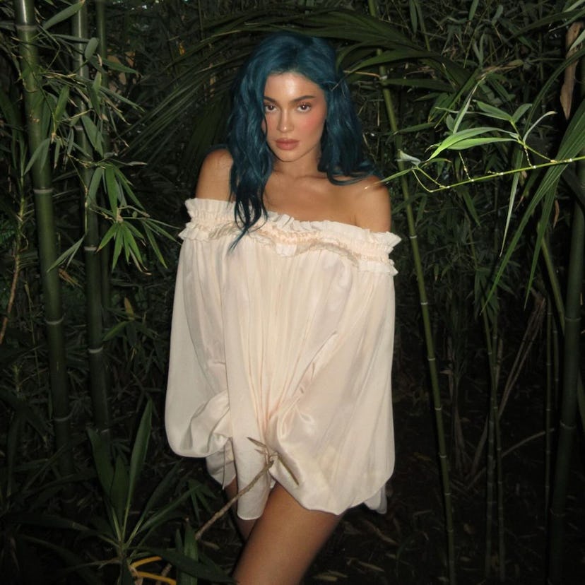 Kylie Jenner in a Haider Ackermann mini dress.