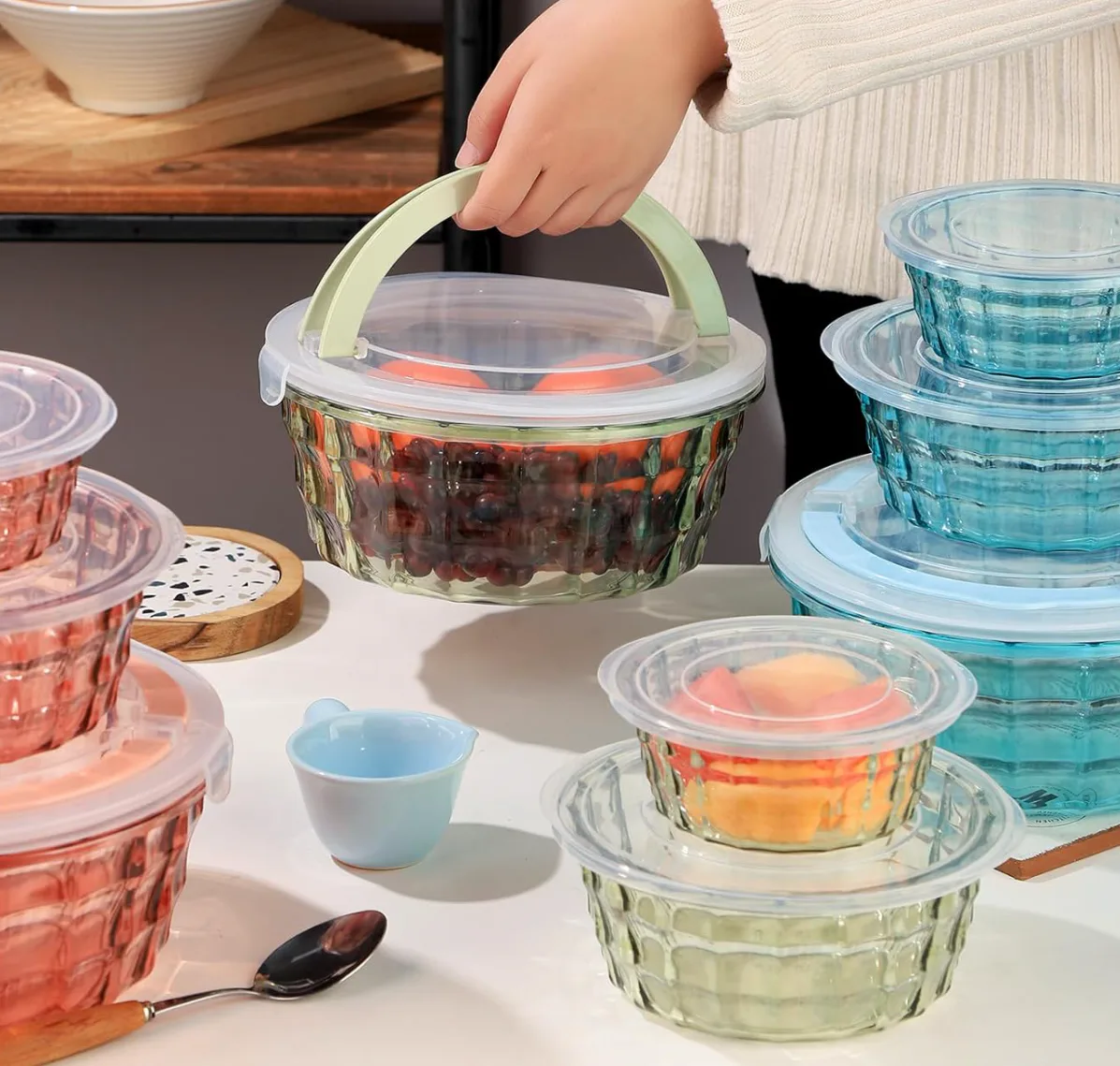 RAMFIYN Plastic Mixing Bowls (Set of 3)